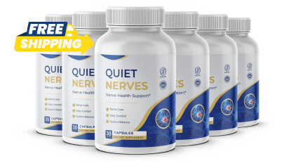 Quiet Nerves nerve health support bottles